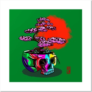 Skull Bonsai Posters and Art